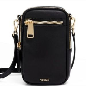 COPY - Tumi Katy voyageur leather crossbody bag NWT black color